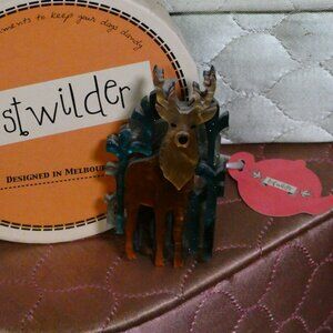 Erstwilder Mighty Forest Defender Stag Deer Brooch with Box